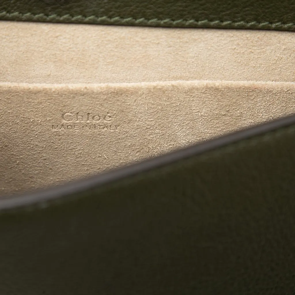 Chloé Small Leather Nile Bracelet Satchel Green Leather Very good - Box View