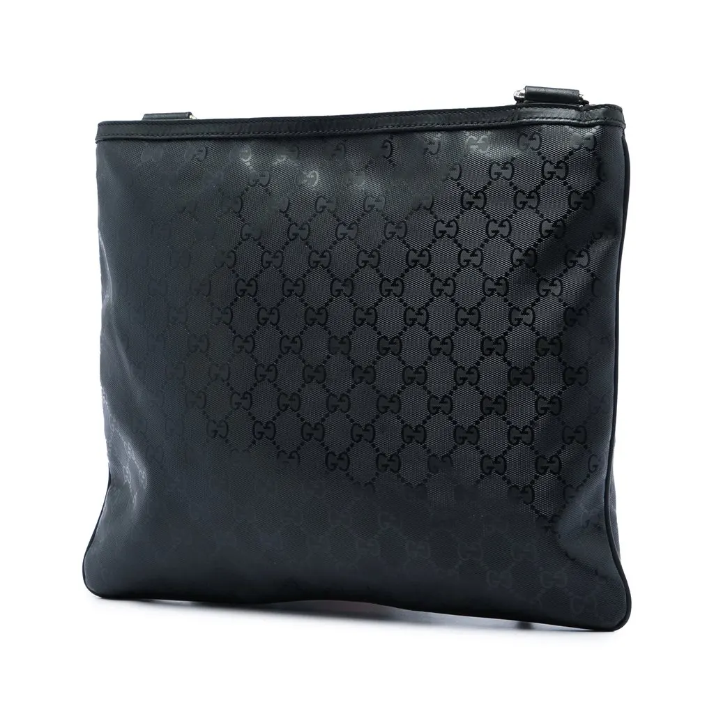 Gucci GG Imprime Web Crossbody Black Very good - Back View