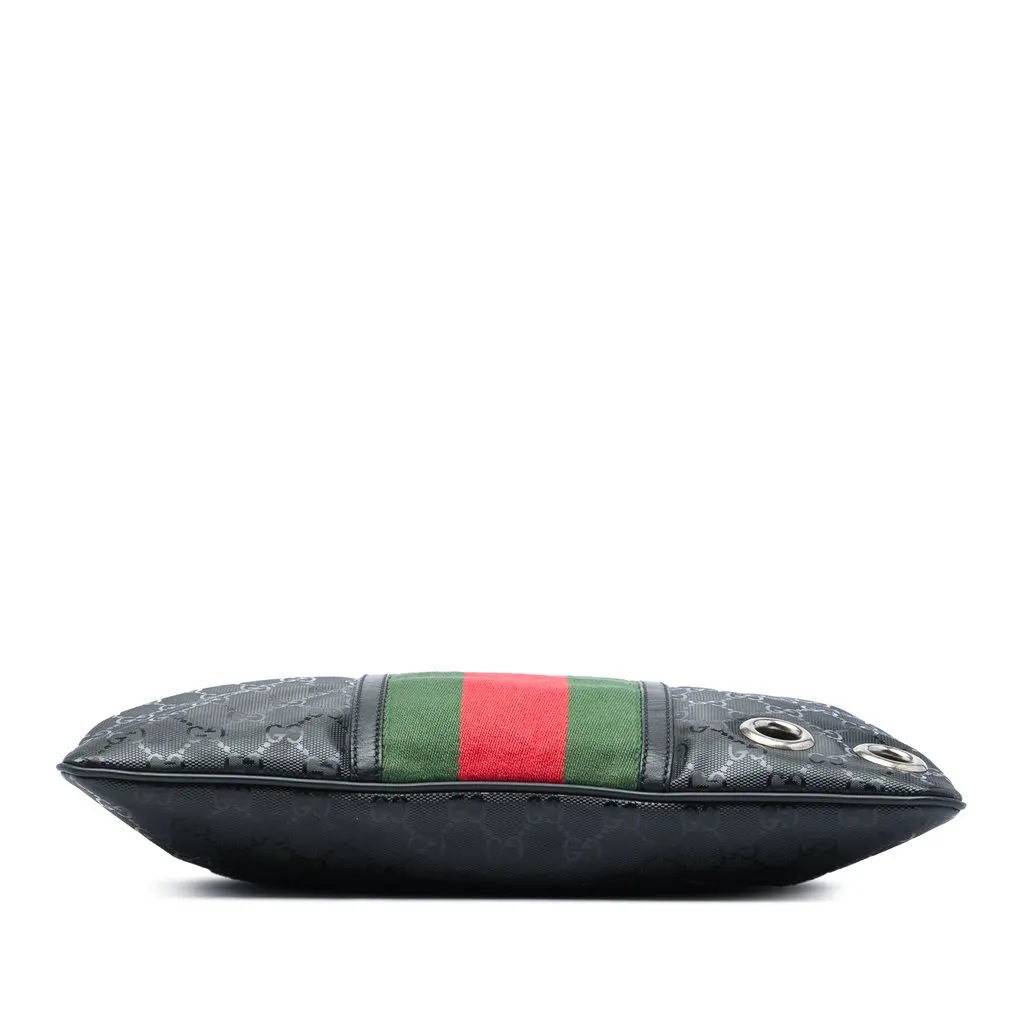 Gucci GG Imprime Web Crossbody Black Very good - Inside View