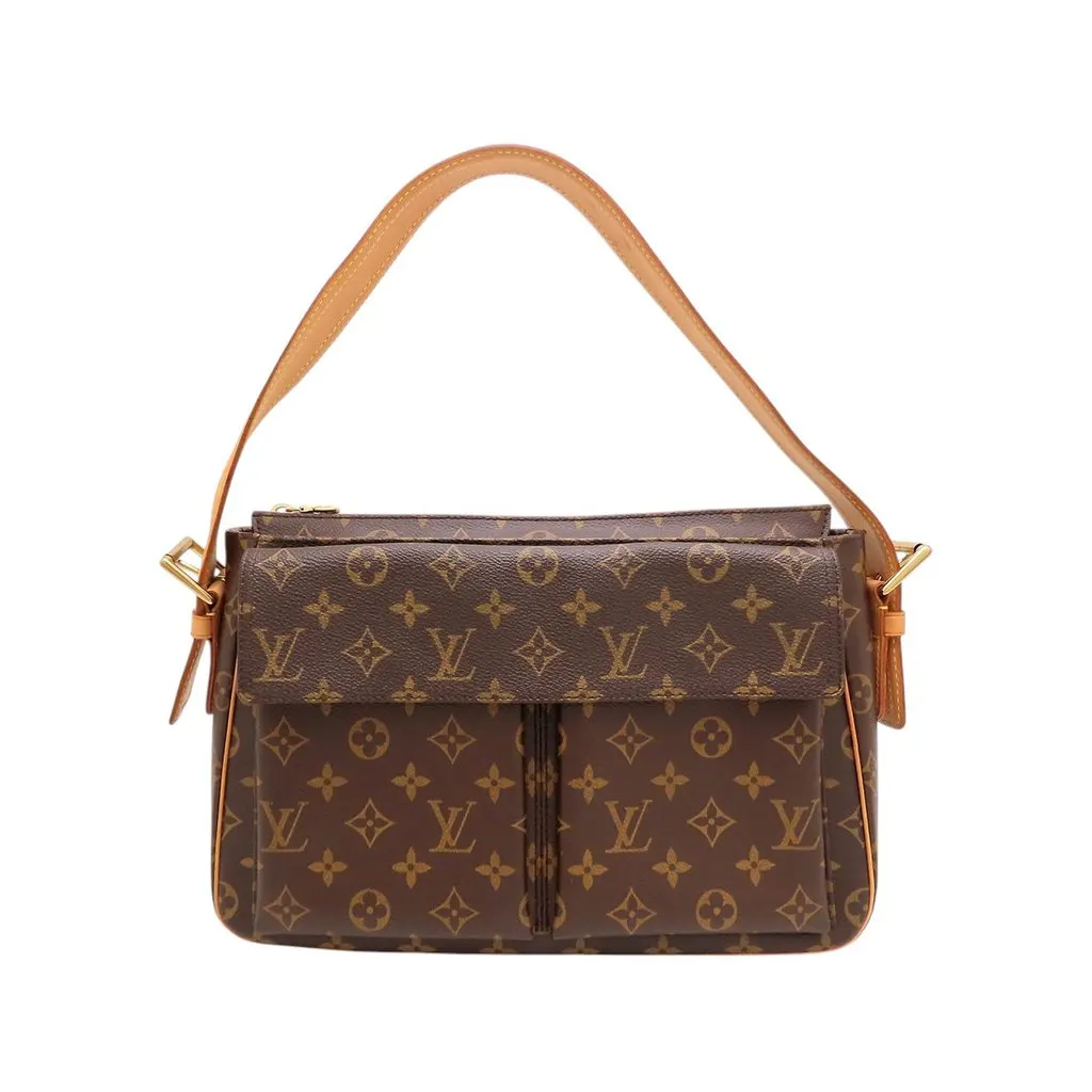 Louis Vuitton Monogram Viva Cite GM Brown Very good - Front View