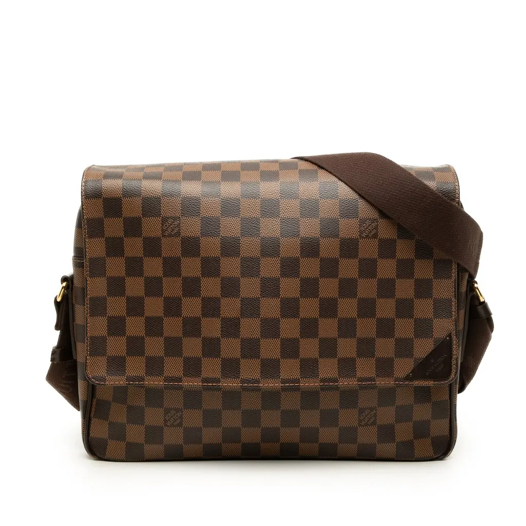 Louis Vuitton Damier Ebene Shelton MM Brown Canvas Very good - Front View