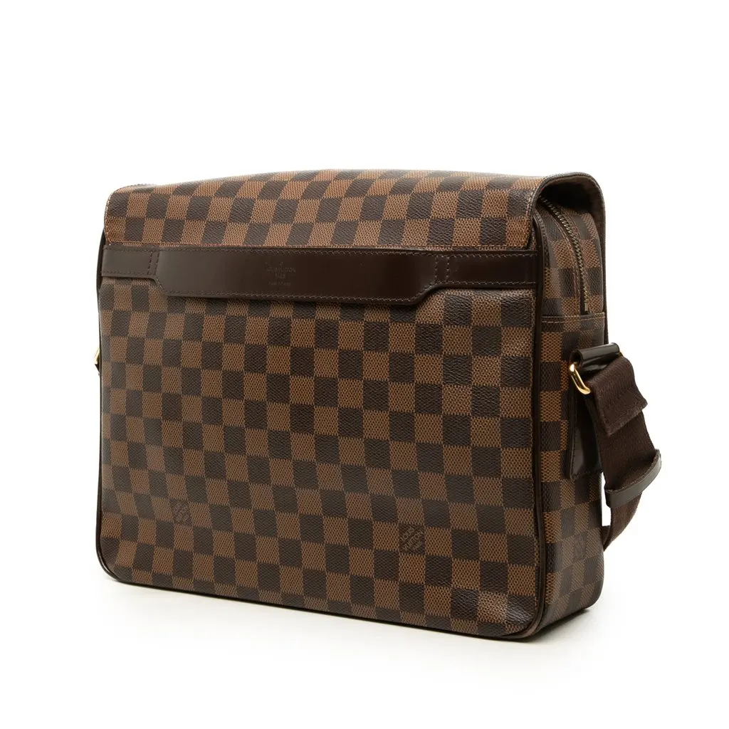 Louis Vuitton Damier Ebene Shelton MM Brown Canvas Very good - Back View