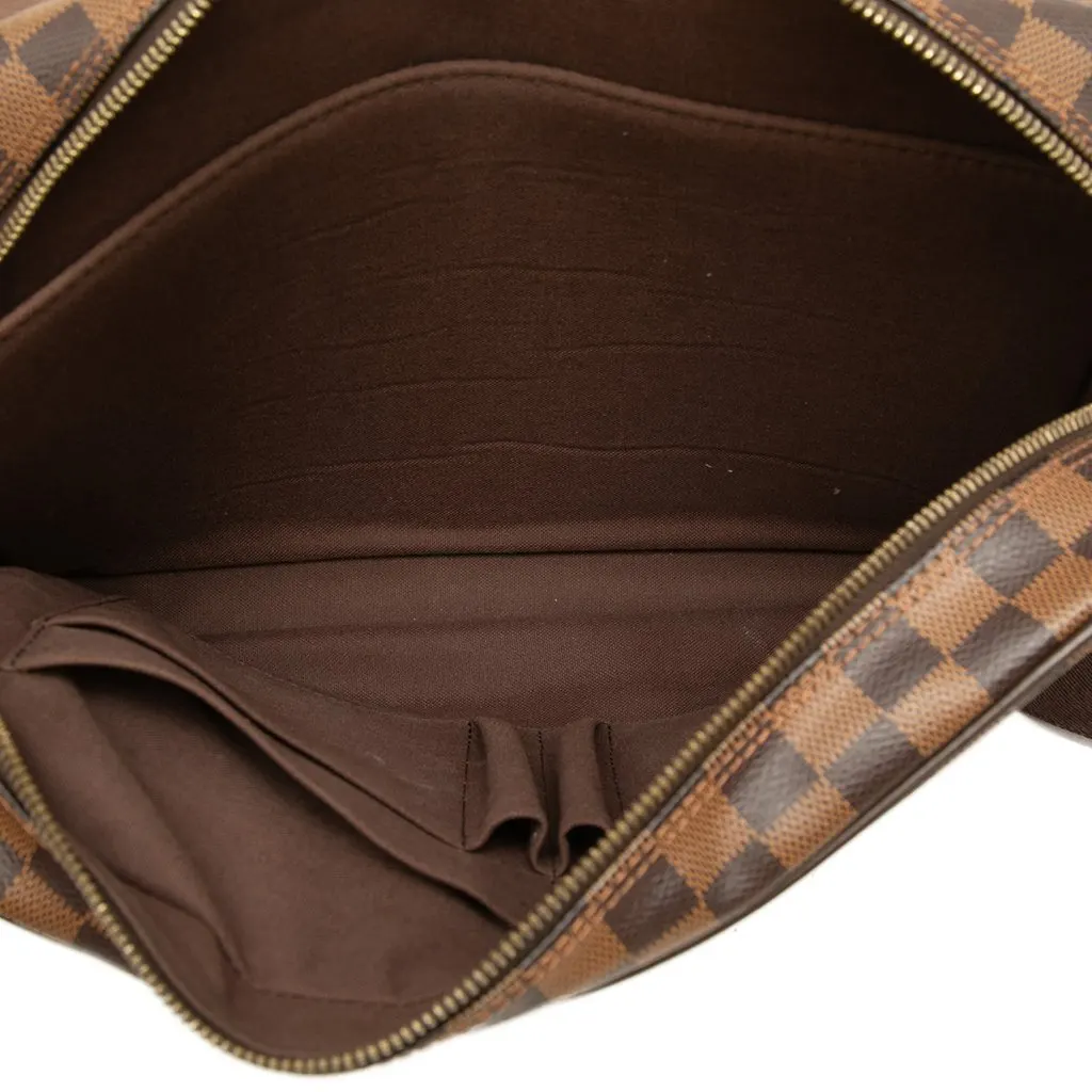 Louis Vuitton Damier Ebene Shelton MM Brown Canvas Very good - Box View