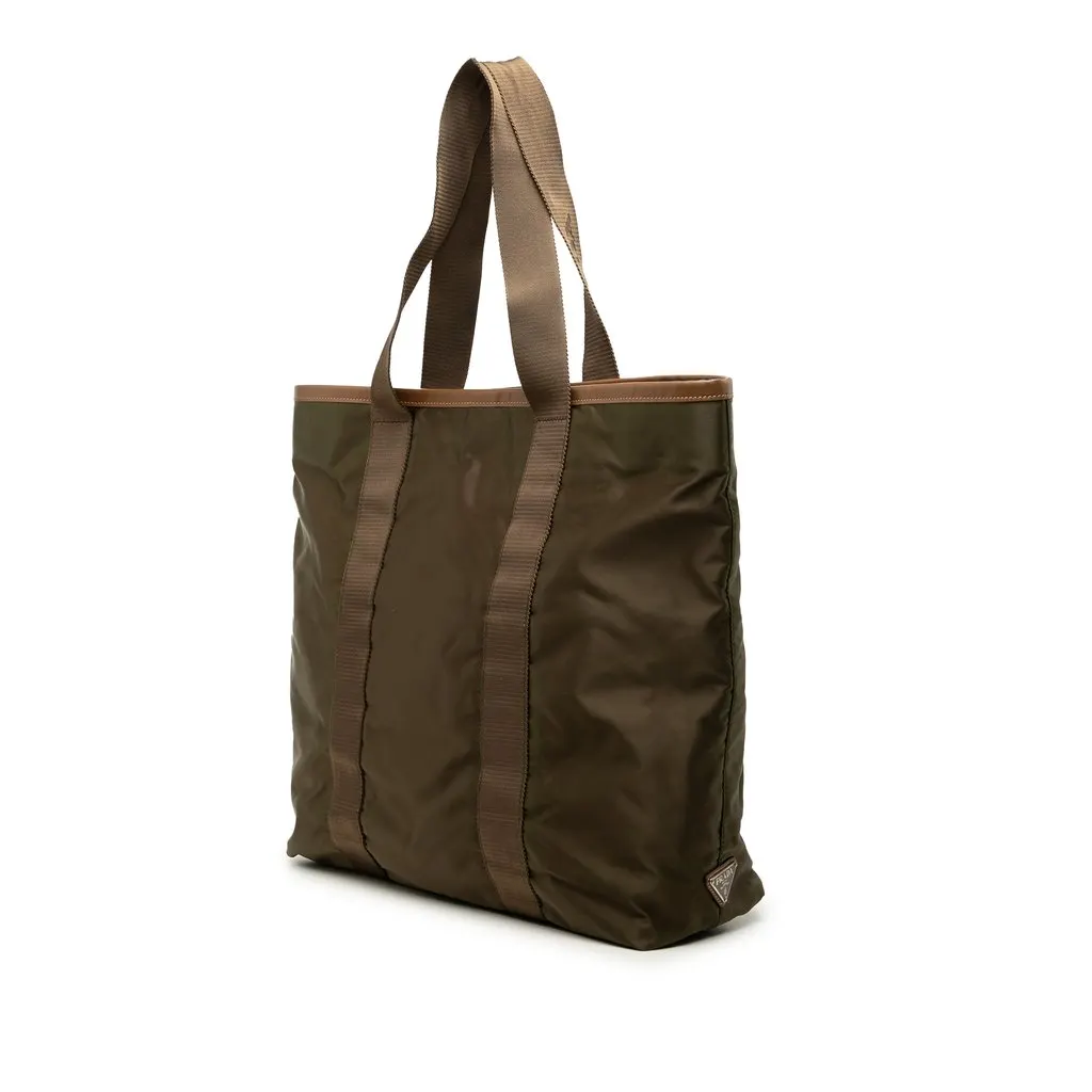 Prada Tessuto Tote Green Very good - Back View