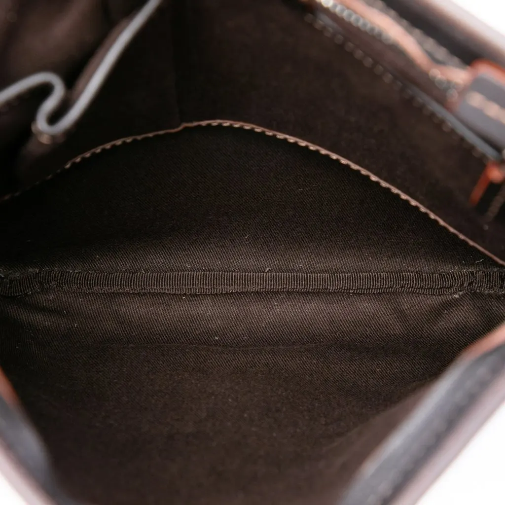 Celine Macadam Canvas Messenger Bag Beige Canvas Very good - Model View
