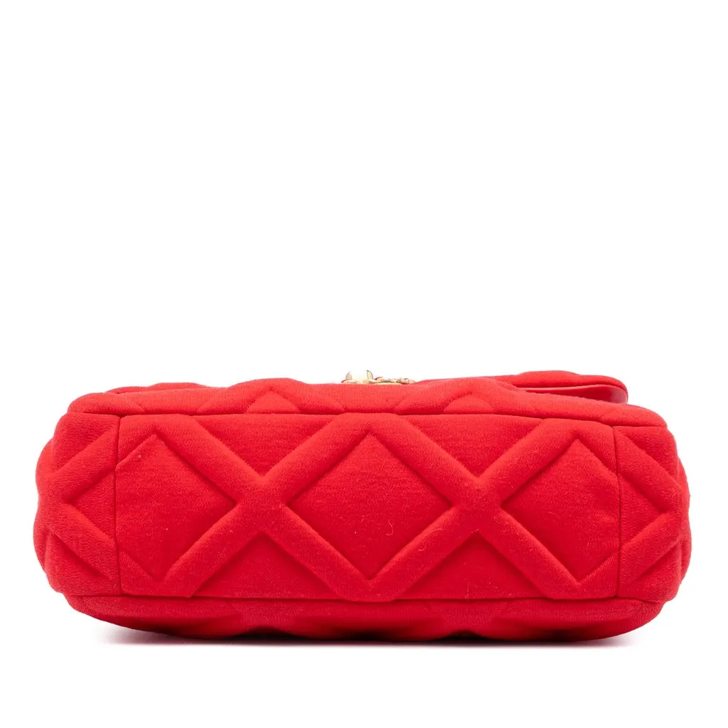Chanel Medium Jersey 19 Flap Red Very good - Inside View