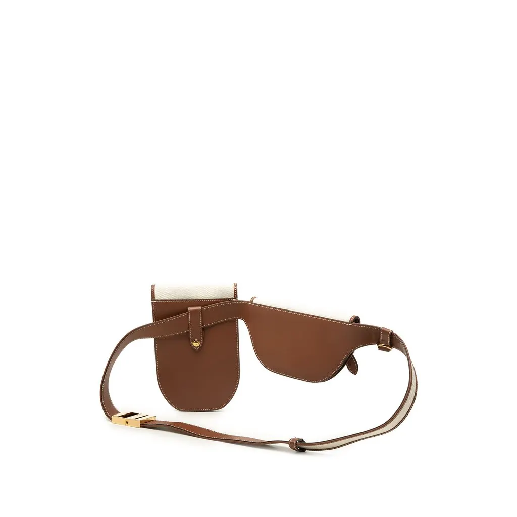Burberry Canvas Logo 3 in 1 Olympia Belt Bag Brown Canvas Very good - Back View