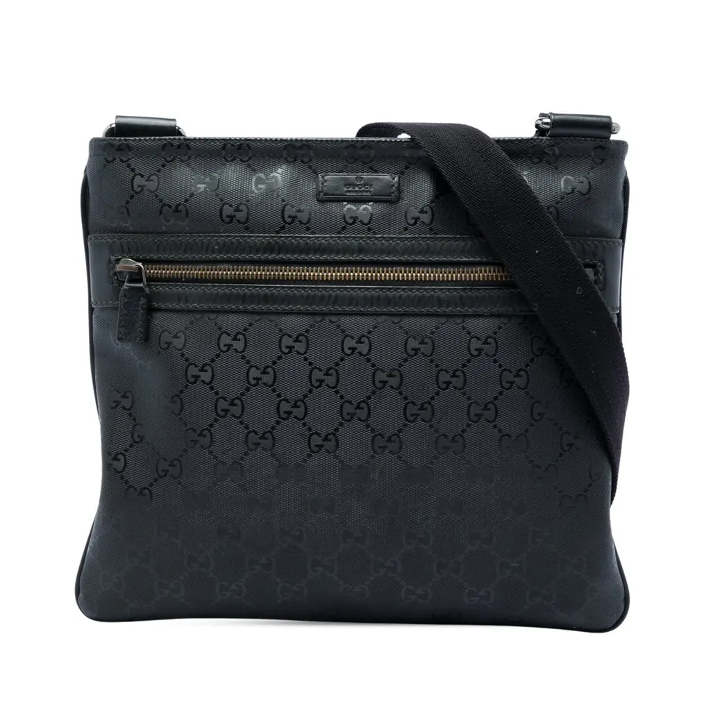 Gucci GG Imprime Crossbody Black Canvas Very good - Front View