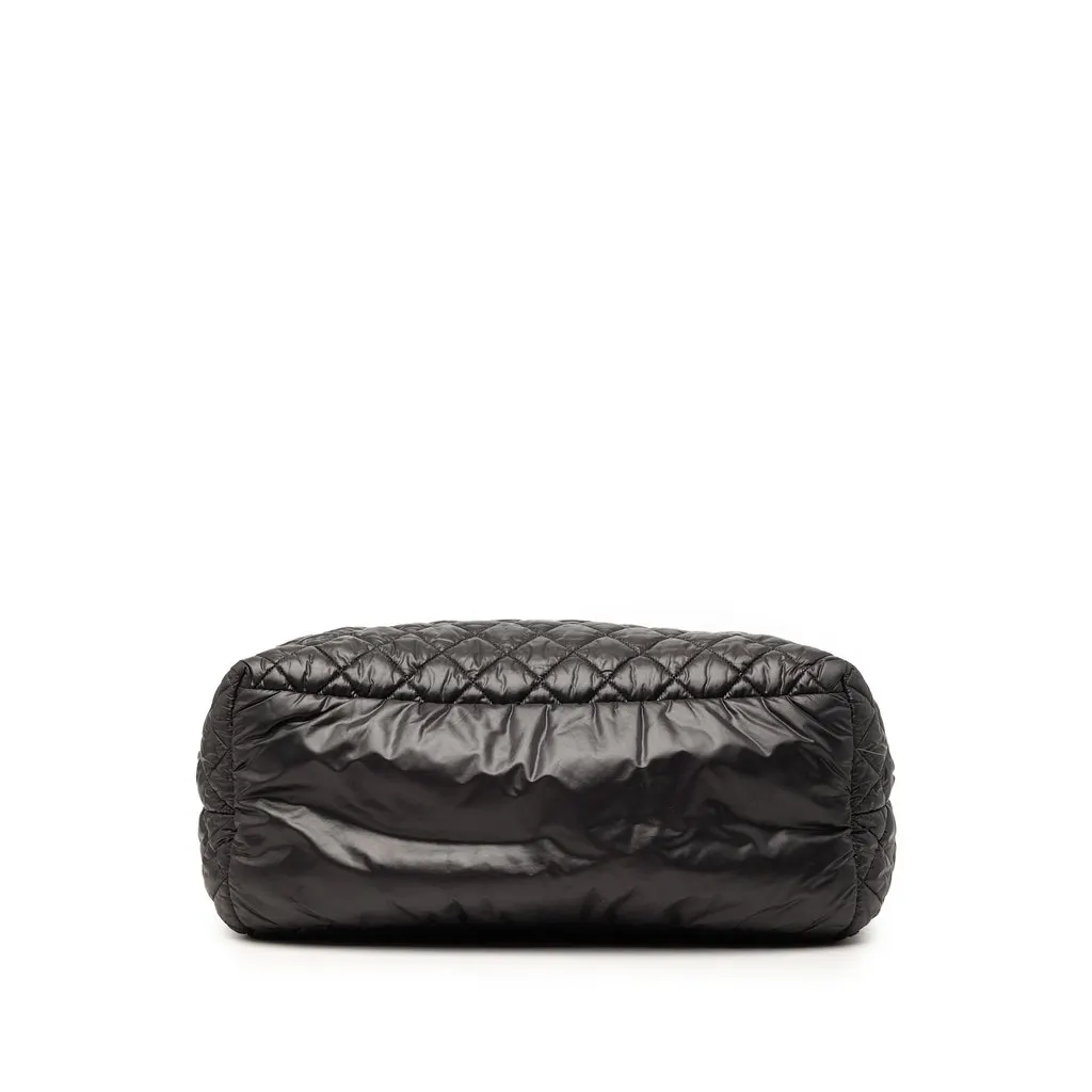 Chanel Large Quilted Nylon Reversible Coco Cocoon Tote Black Very good - Inside View