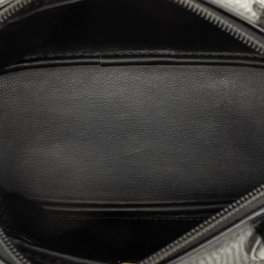 Dior Leather Top Handle Bag Black Leather Good - Model View