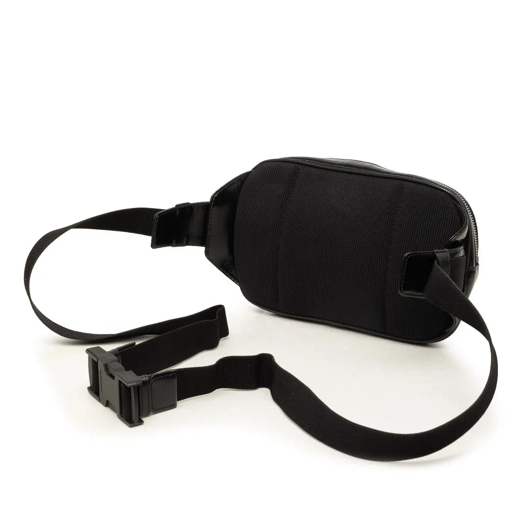 Burberry Vinyl TB Graphic Belt Bag Black Plastic Very good - Back View