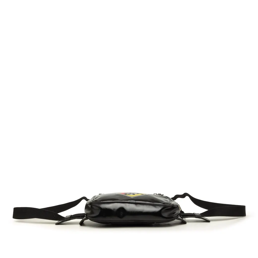 Burberry Vinyl TB Graphic Belt Bag Black Plastic Very good - Inside View