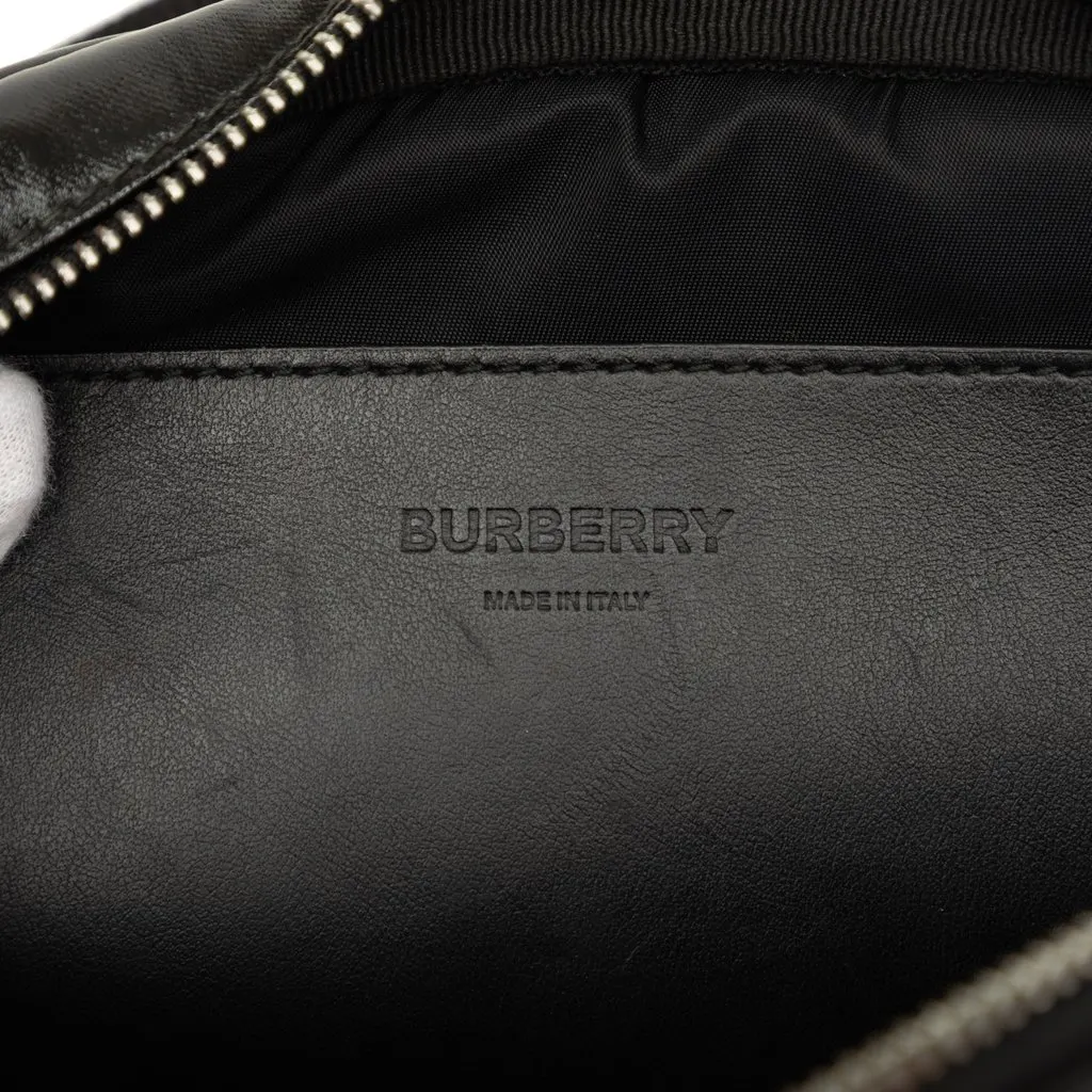 Burberry Vinyl TB Graphic Belt Bag Black Plastic Very good - Box View