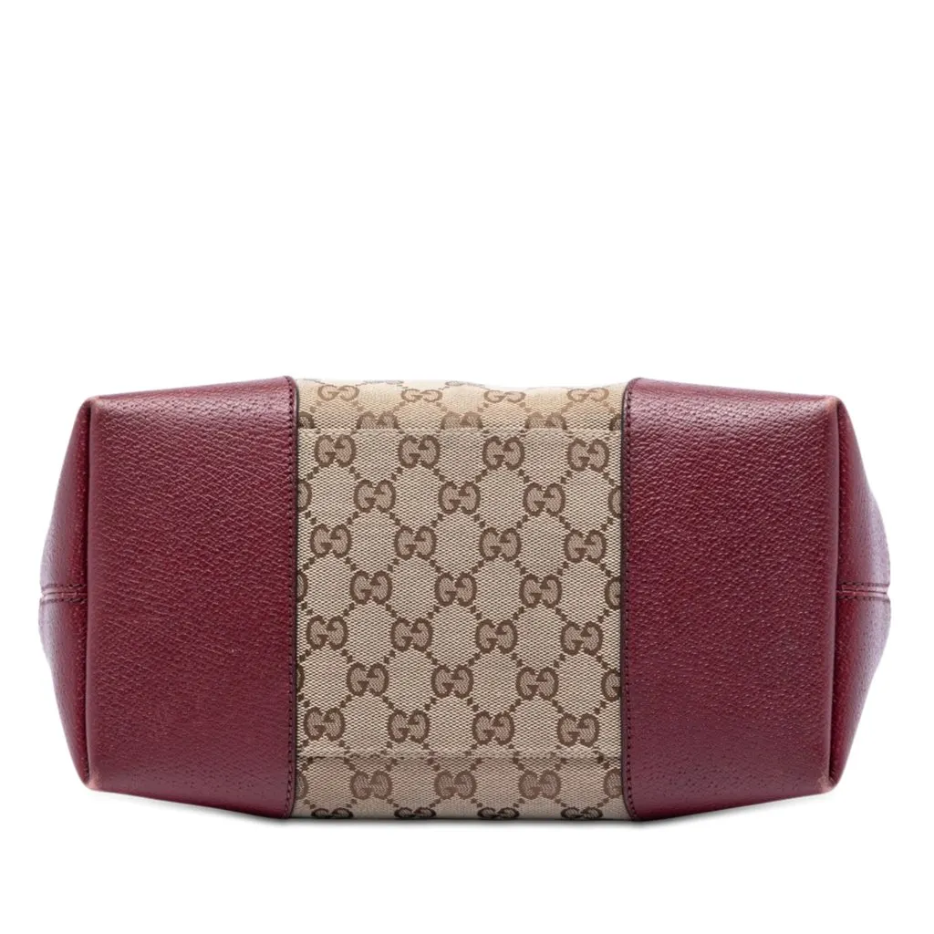 Gucci Medium GG Canvas Bree Fold Over Tote Beige Very good - Inside View