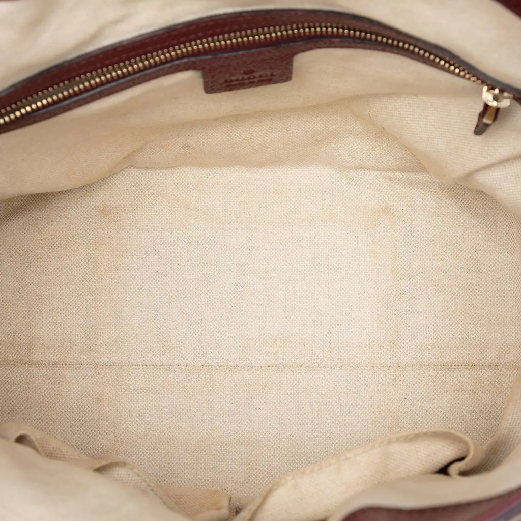 Gucci Medium GG Canvas Bree Fold Over Tote Beige Very good - Model View