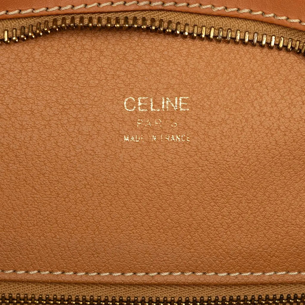 Celine Macadam Coated Canvas Shoulder Bag Brown Canvas Good - Box View
