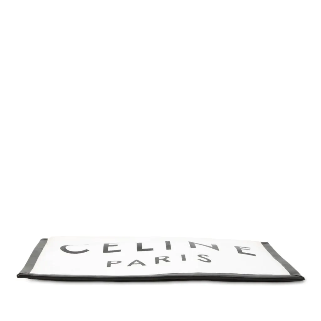 Celine Canvas Logo Clutch White Canvas Very good - Inside View