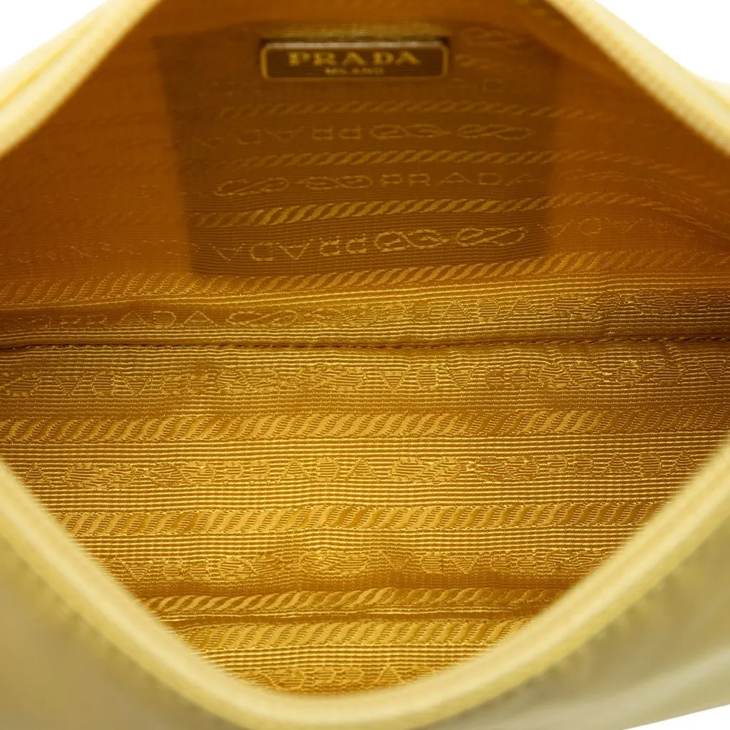 Prada Mini Tessuto Re Edition 2000 Shoulder Bag Yellow Very good - Model View