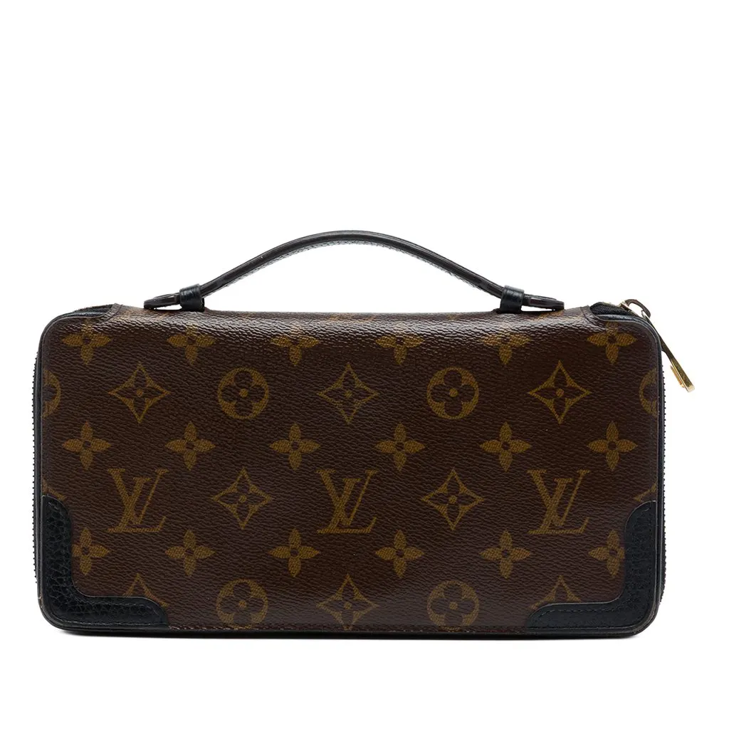Louis Vuitton Monogram Daily Organizer Brown Good - Front View