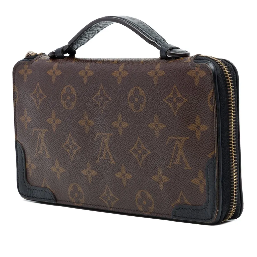 Louis Vuitton Monogram Daily Organizer Brown Good - Back View