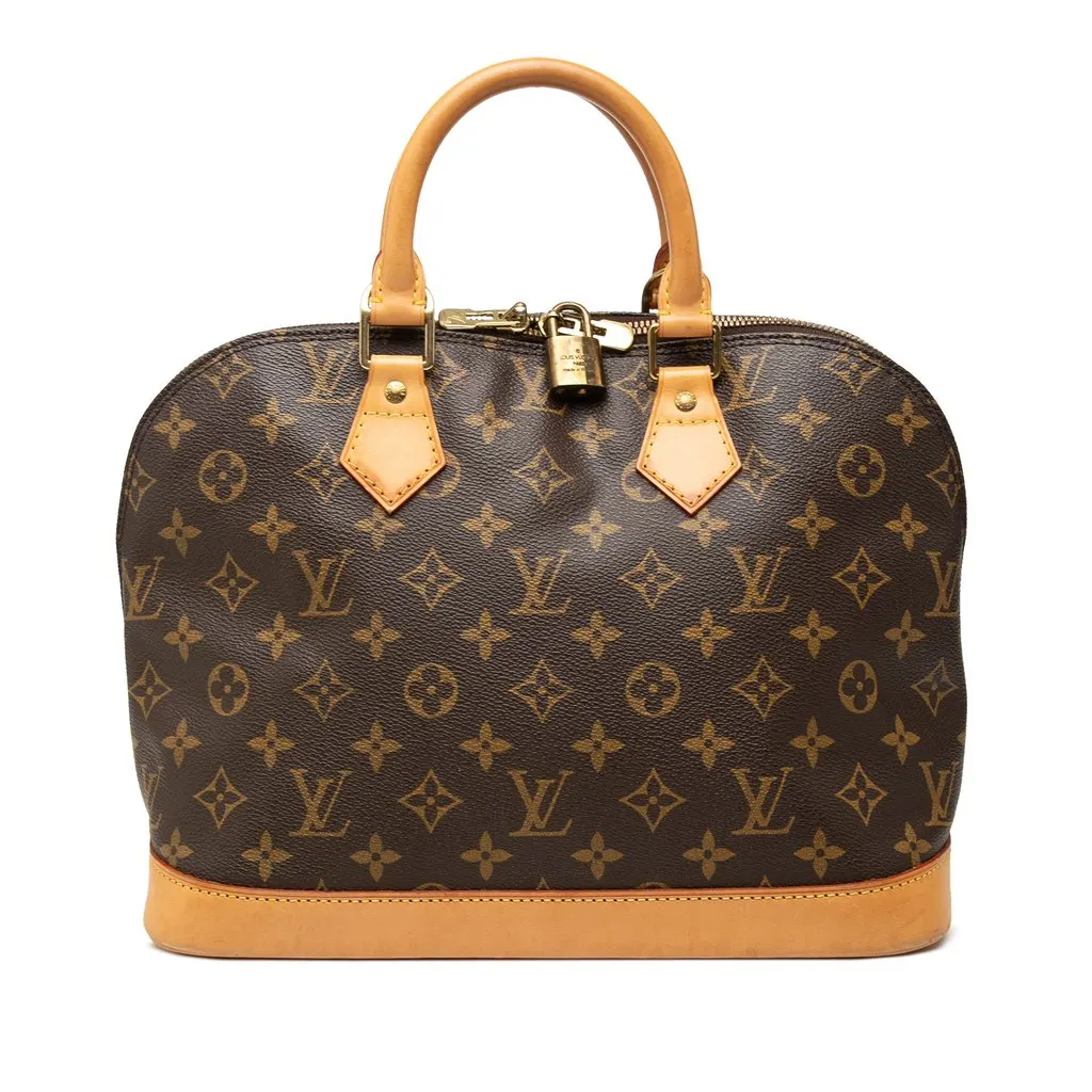 Louis Vuitton Monogram Alma PM Brown Canvas Good - Front View