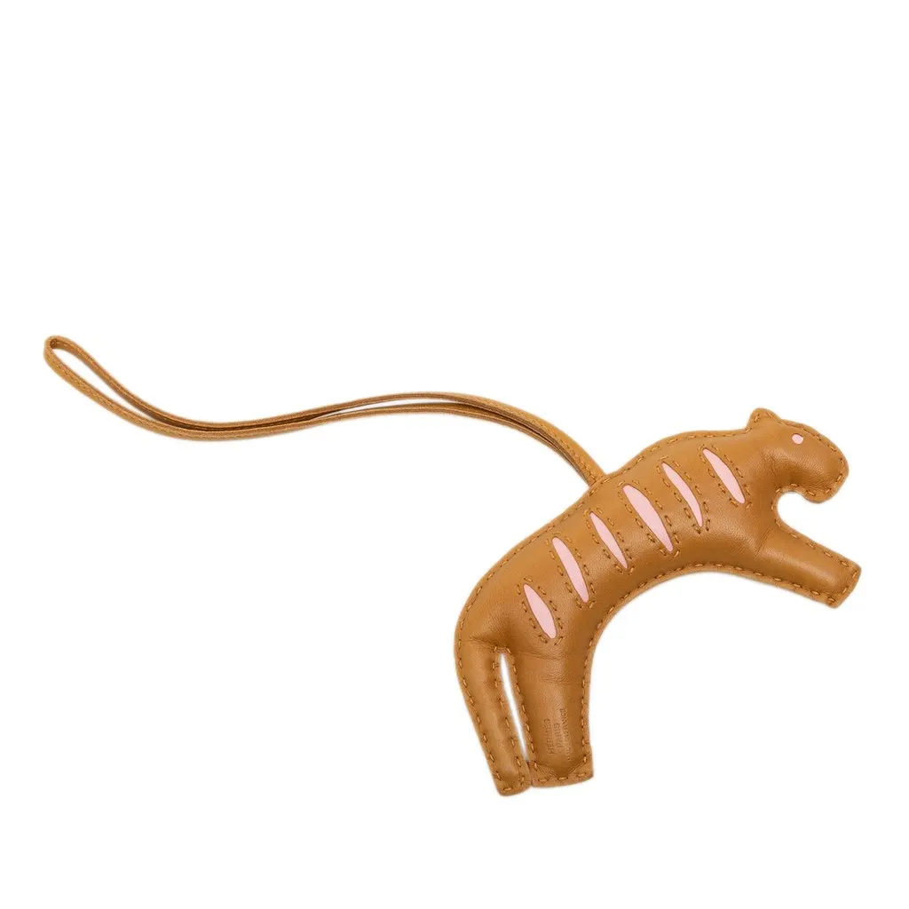 Hermès Milo Lambskin Rooroo Bag Charm Brown Leather Very good - Back View