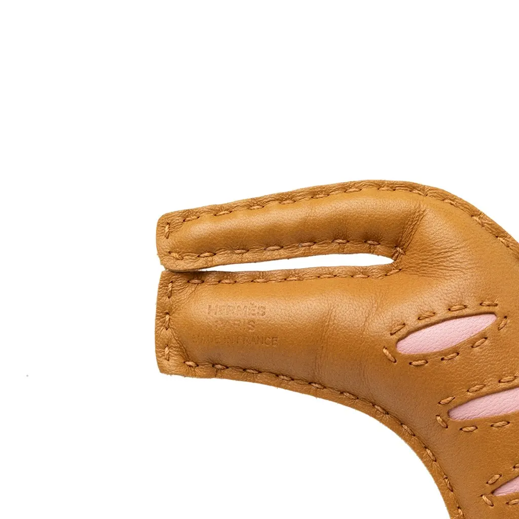 Hermès Milo Lambskin Rooroo Bag Charm Brown Leather Very good - Inside View