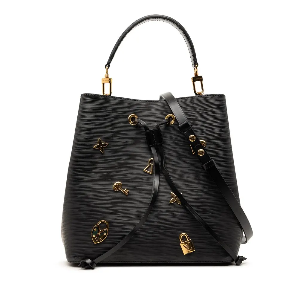 Louis Vuitton Epi Love Lock Neonoe Black Leather Good - Front View