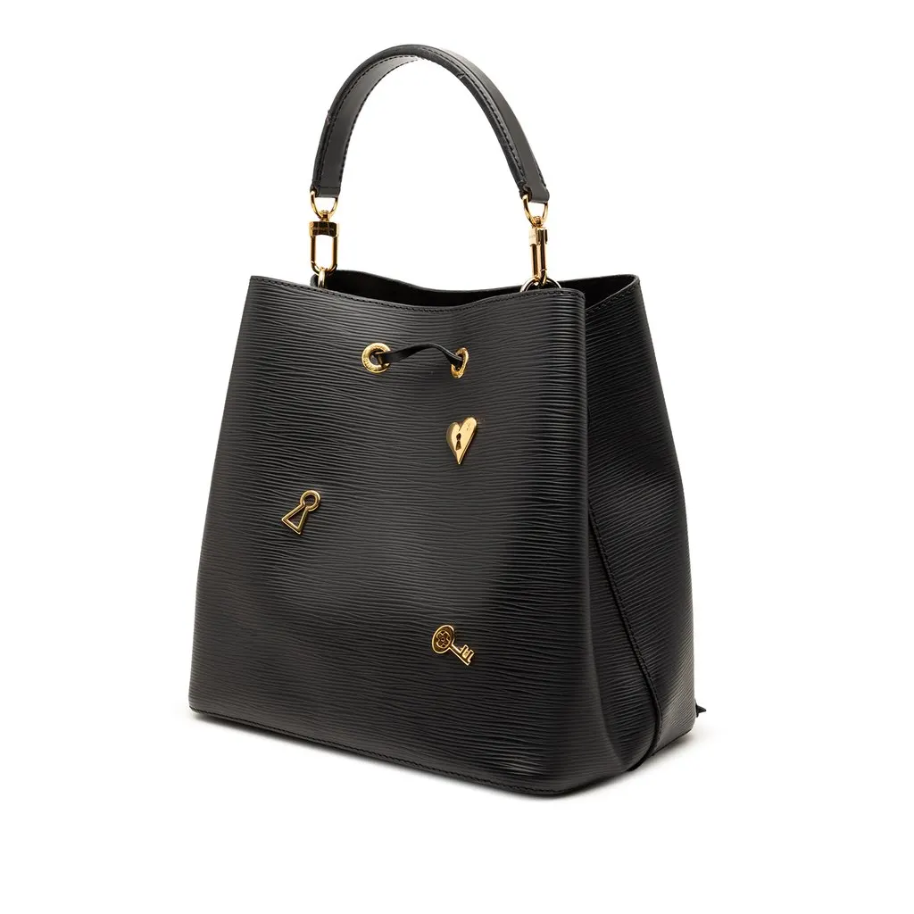 Louis Vuitton Epi Love Lock Neonoe Black Leather Good - Back View