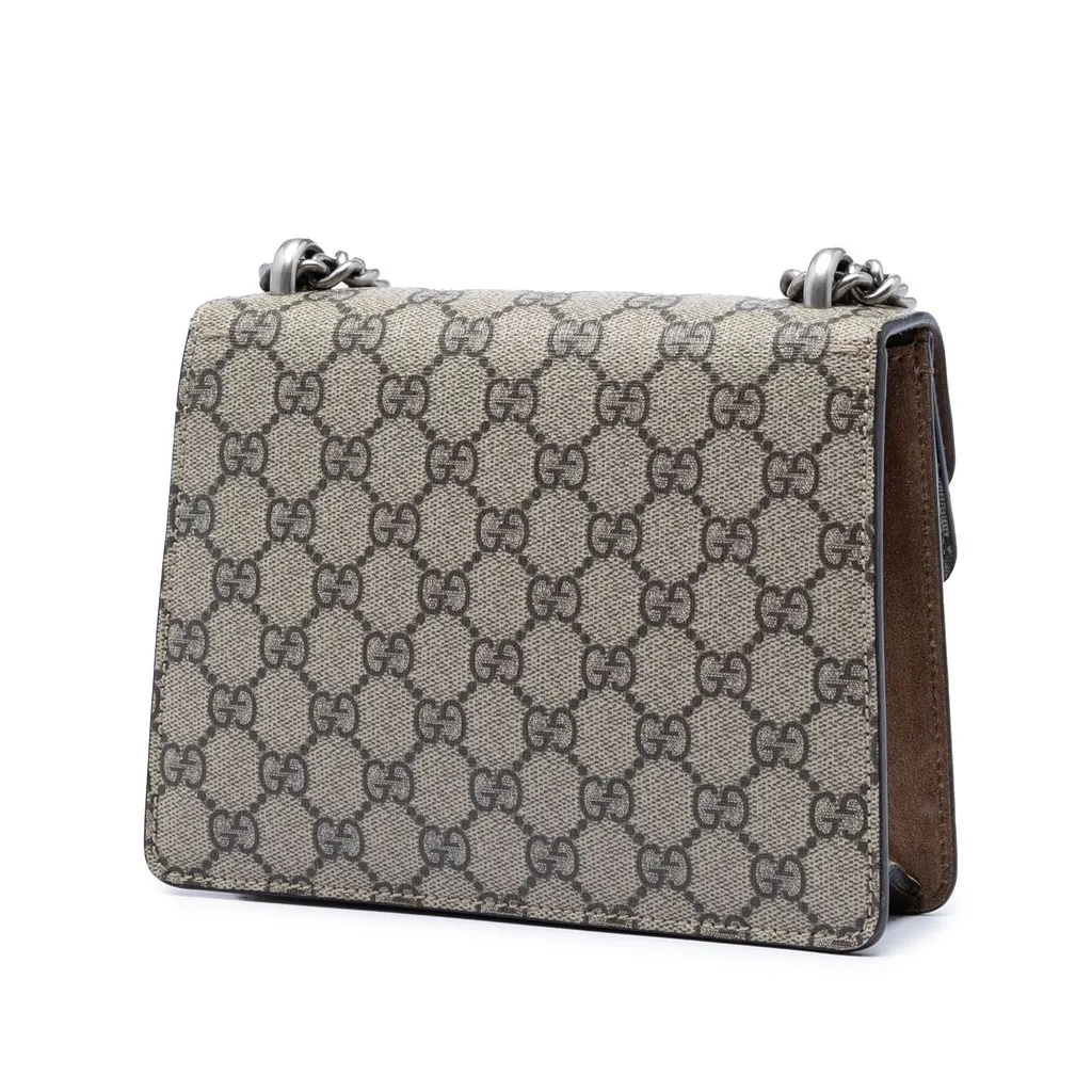 Gucci Small GG Supreme Dionysus Crossbody Beige Very good - Back View