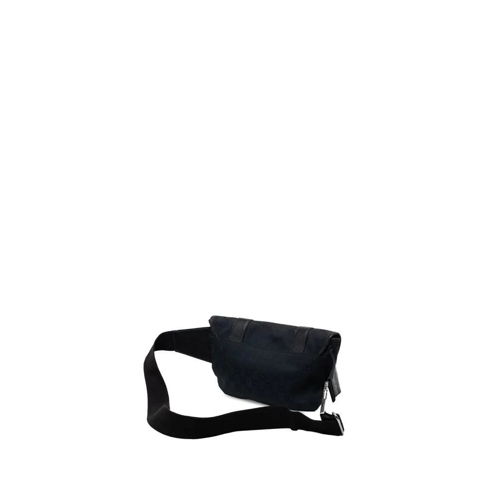 Gucci GG Canvas Belt Bag Black Very good - Back View