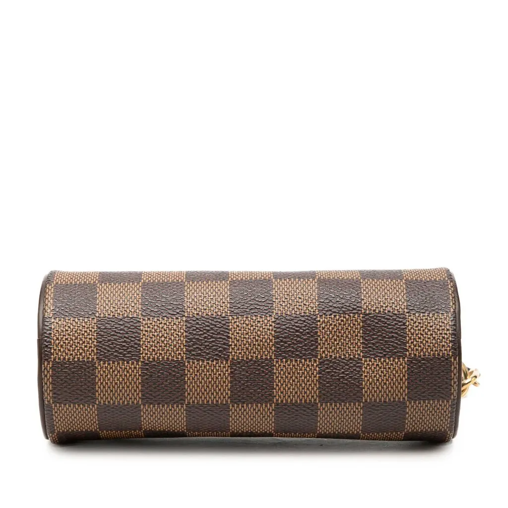 Louis Vuitton Damier Ebene Papillon Pochette Brown Canvas Good - Inside View