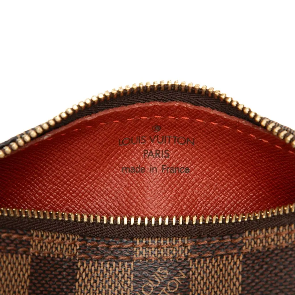 Louis Vuitton Damier Ebene Papillon Pochette Brown Canvas Good - Box View