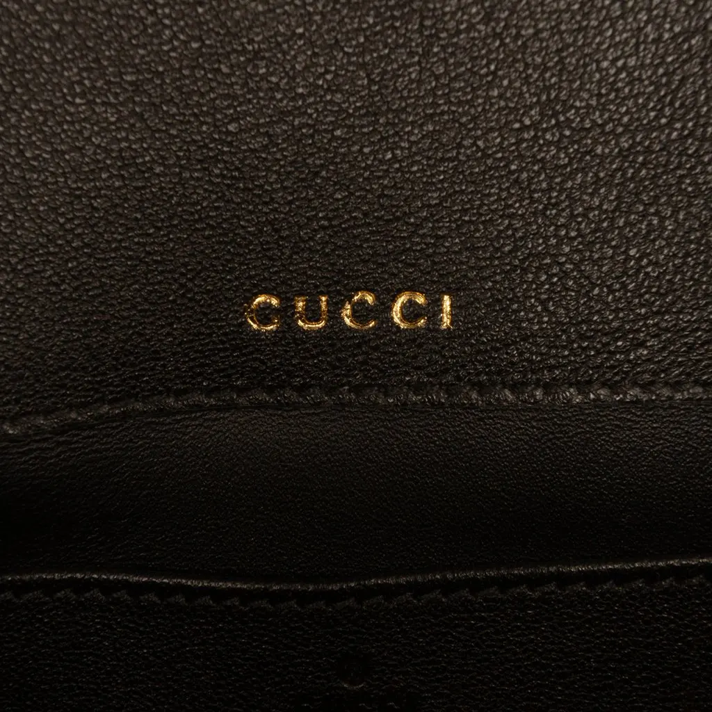 Gucci Mini Shearling Calfskin 1955 Horsebit Handbag Black Leather Very good - Box View