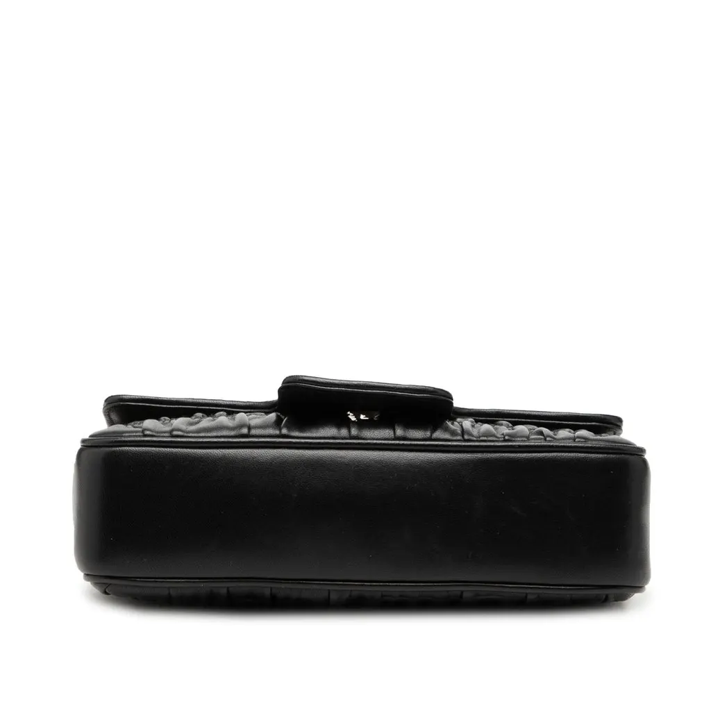 Prada Nappa Gaufre Chain Flap Black Leather Very good - Inside View