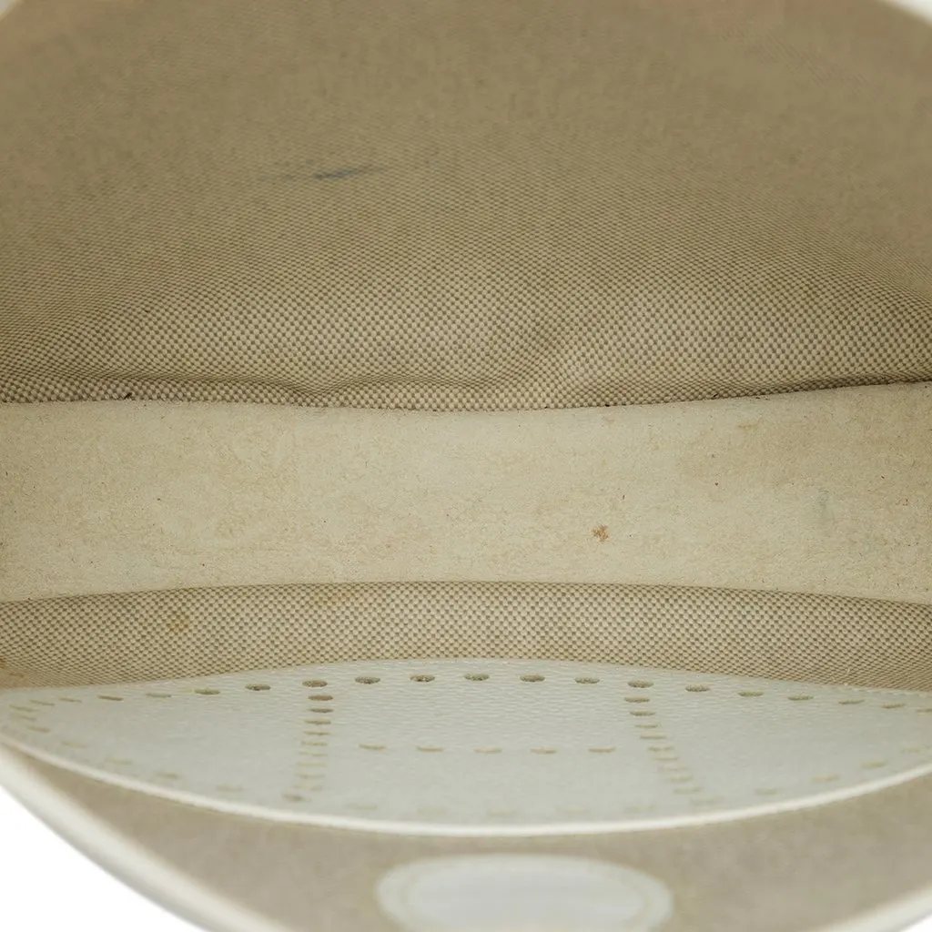 Hermès Toile and Clemence Evelyne III PM Beige Canvas Very good - Model View