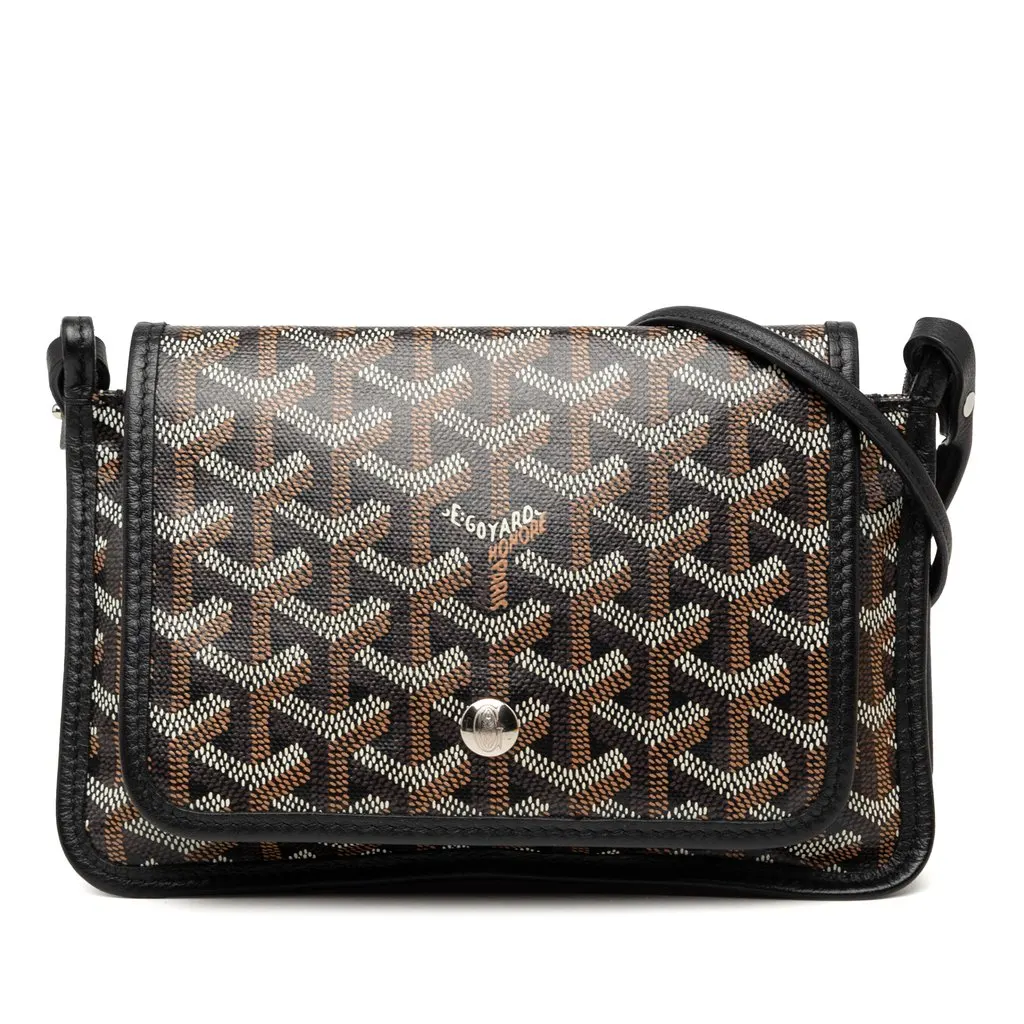 Goyard Goyardine Plumet Pocket Wallet Black Very good - Front View