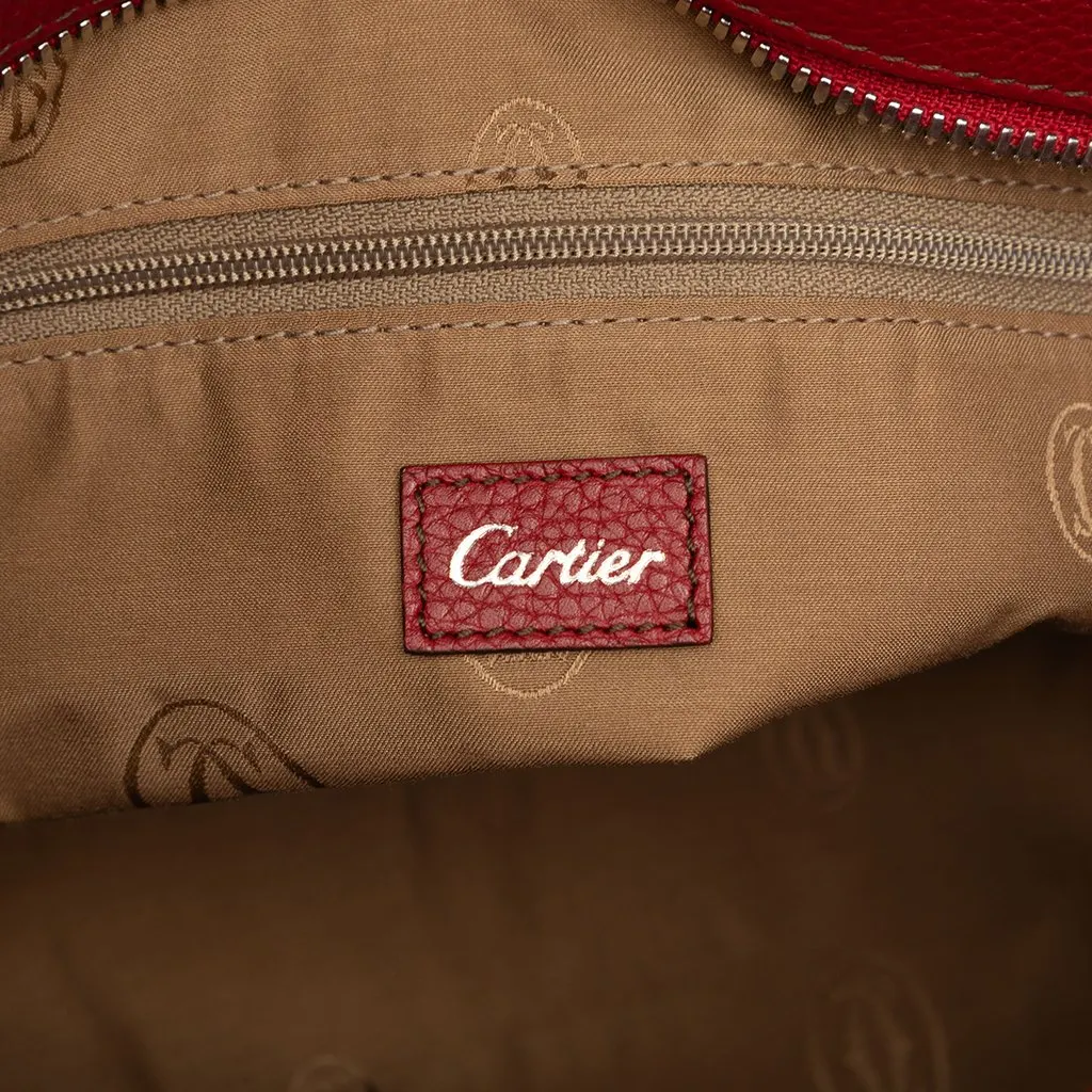 Cartier Small Leather Marcello de Cartier Satchel Red Leather Good - Box View
