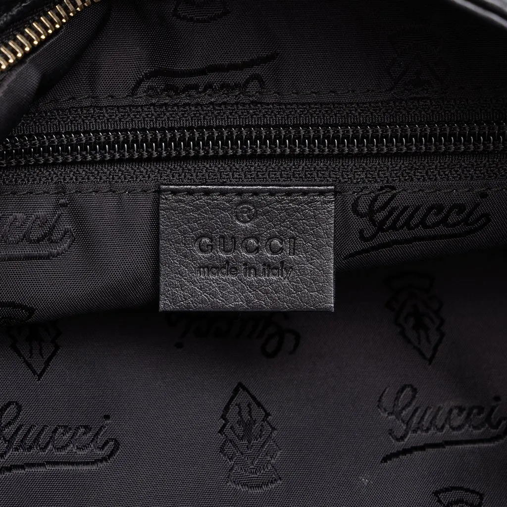 Gucci Guccissima Crossbody Black Leather Good - Box View