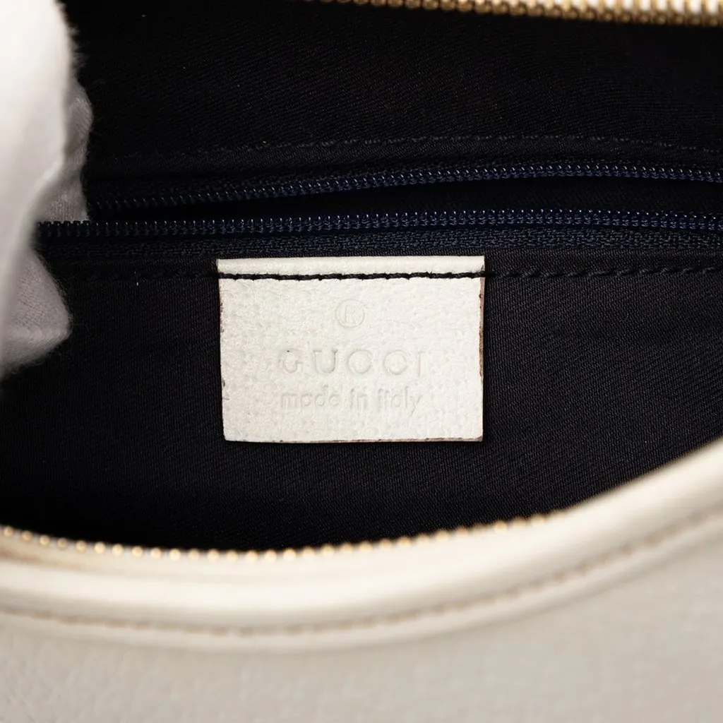 Gucci Calfskin Abbey D Ring Shoulder Bag White Leather Very good - Box View