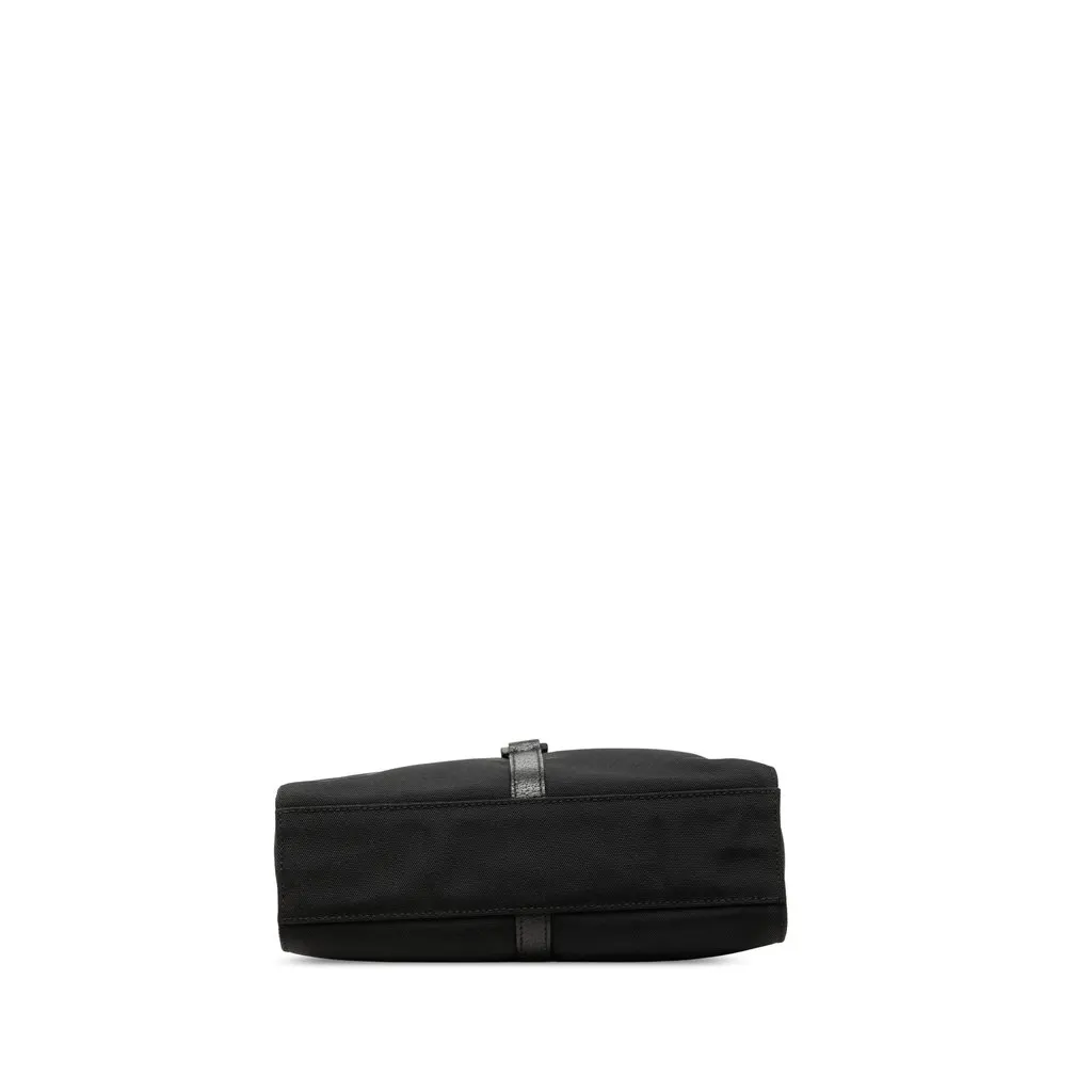 Gucci Canvas Jackie Shoulder Bag Black Canvas Good - Inside View