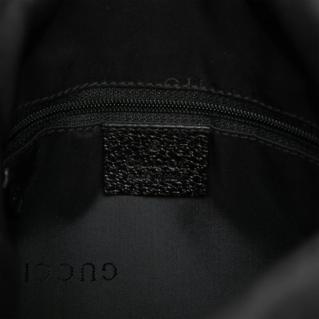 Gucci Canvas Jackie Shoulder Bag Black Canvas Good - Box View