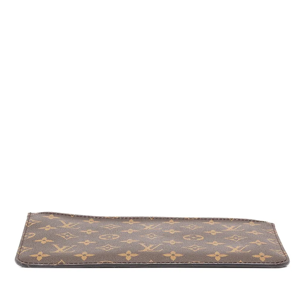Louis Vuitton Monogram Neverfull MM Pouch Brown Canvas Very good - Inside View