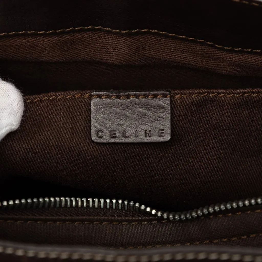 Celine Leather Boogie Handbag Brown Leather Very good - Box View
