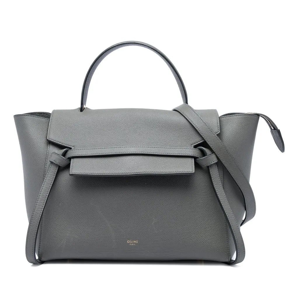 Celine Mini Grained Calfskin Belt Bag MultiColor Leather Very good - Front View
