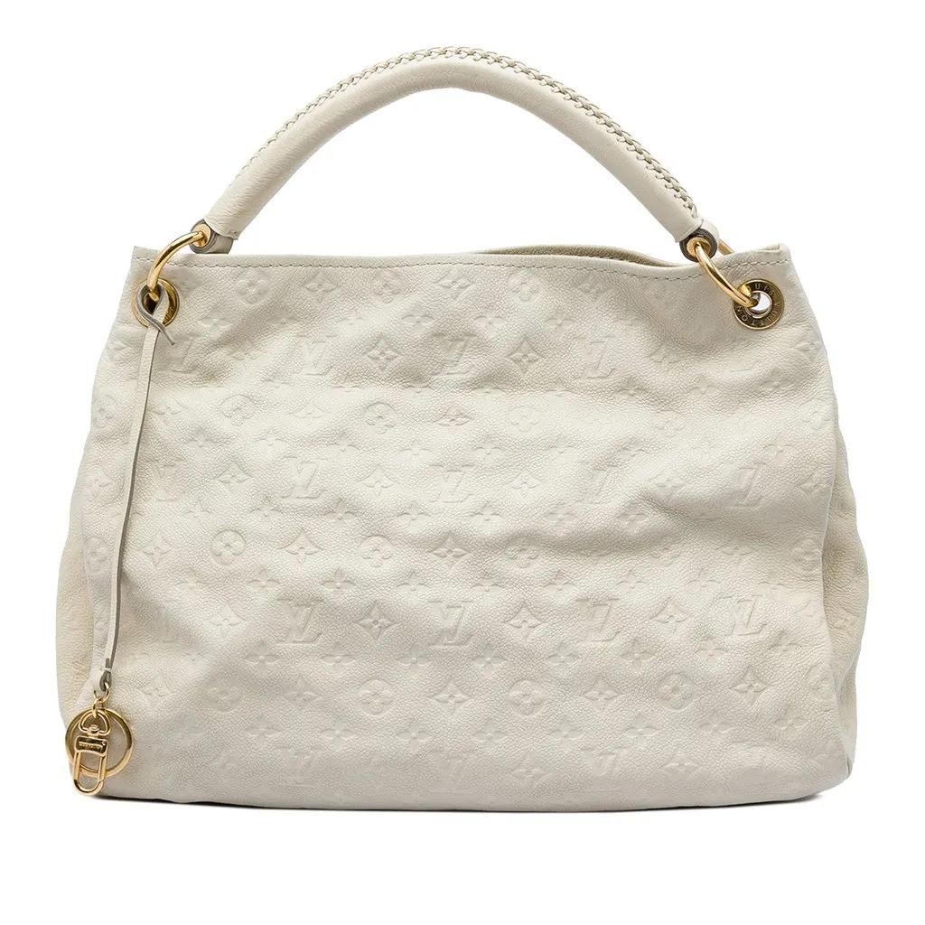 Louis Vuitton Monogram Empreinte Artsy MM White Leather Very good - Front View