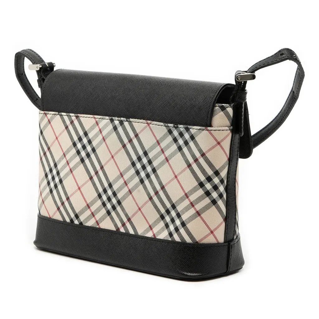Burberry Nova Check Canvas Crossbody Beige Very good - Back View