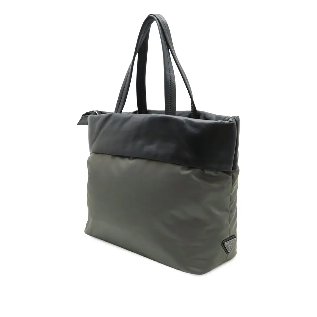 Prada Tessuto and Nappa Reversible Satchel MultiColor Very good - Back View