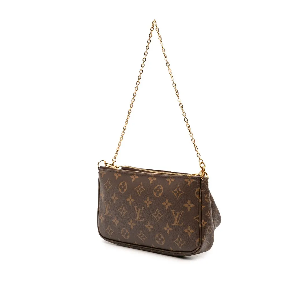 Louis Vuitton Monogram Multi Pochette Accessoires Brown Canvas Very good - Back View
