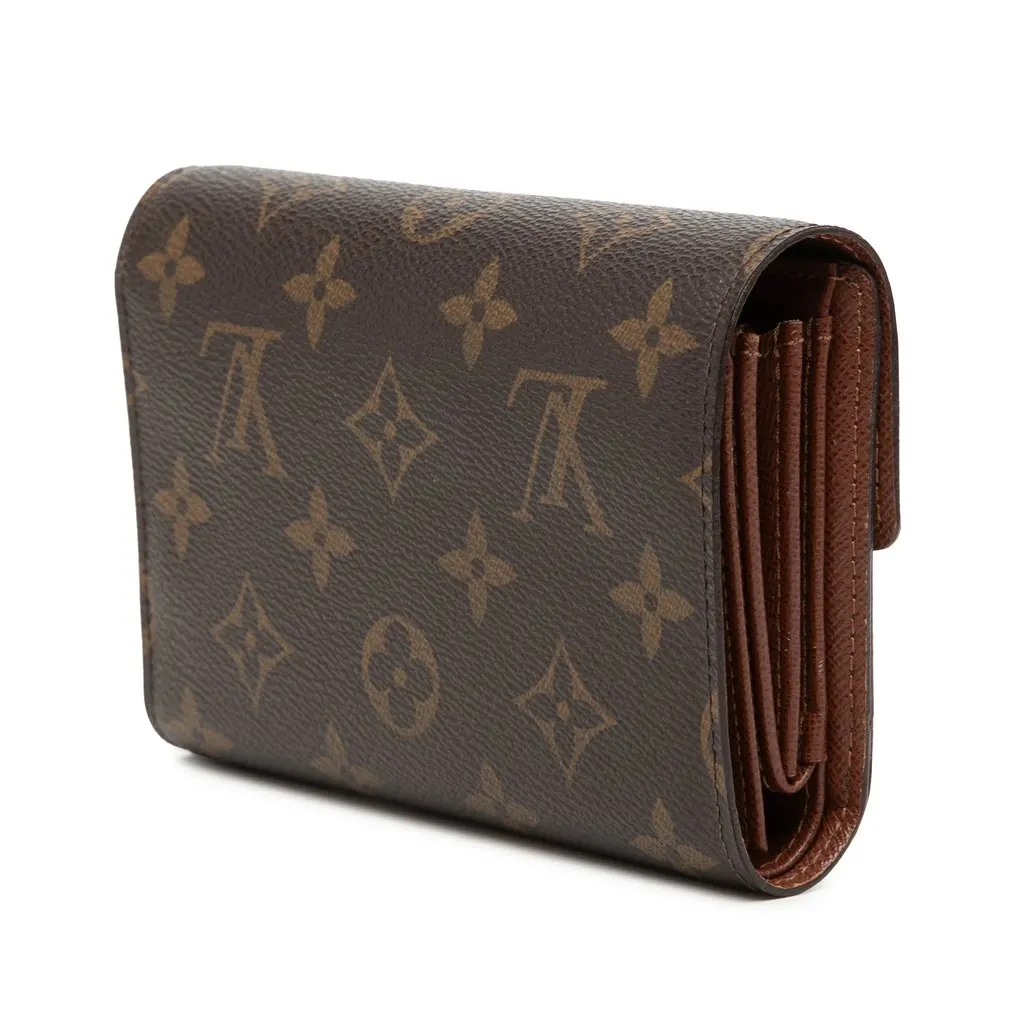 Louis Vuitton Monogram Alexandra Small Wallet Brown Very good - Back View